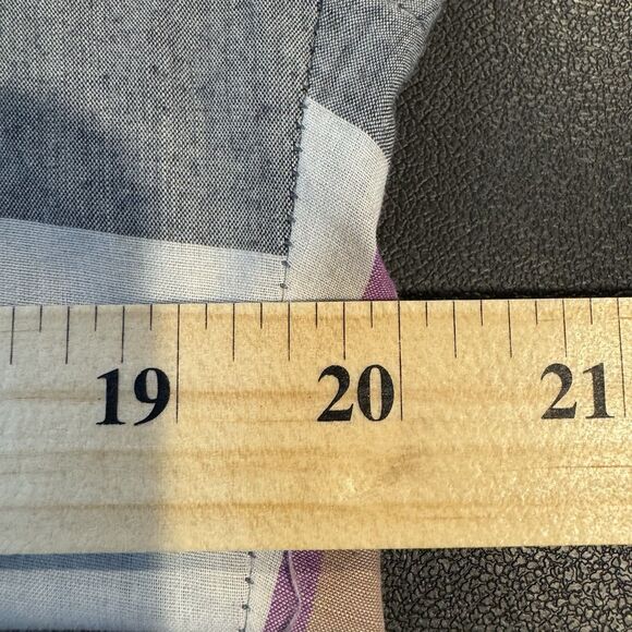 Wrangler Men's 15 - 34 Western Pearl Snap Plaid Shirt Long Sleeve Brown Blue - Picture 8 of 9